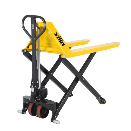 2200 lbs Manual High Lift Scissor Lift Pallet Jack – 45" x 27" Forks | JF-685