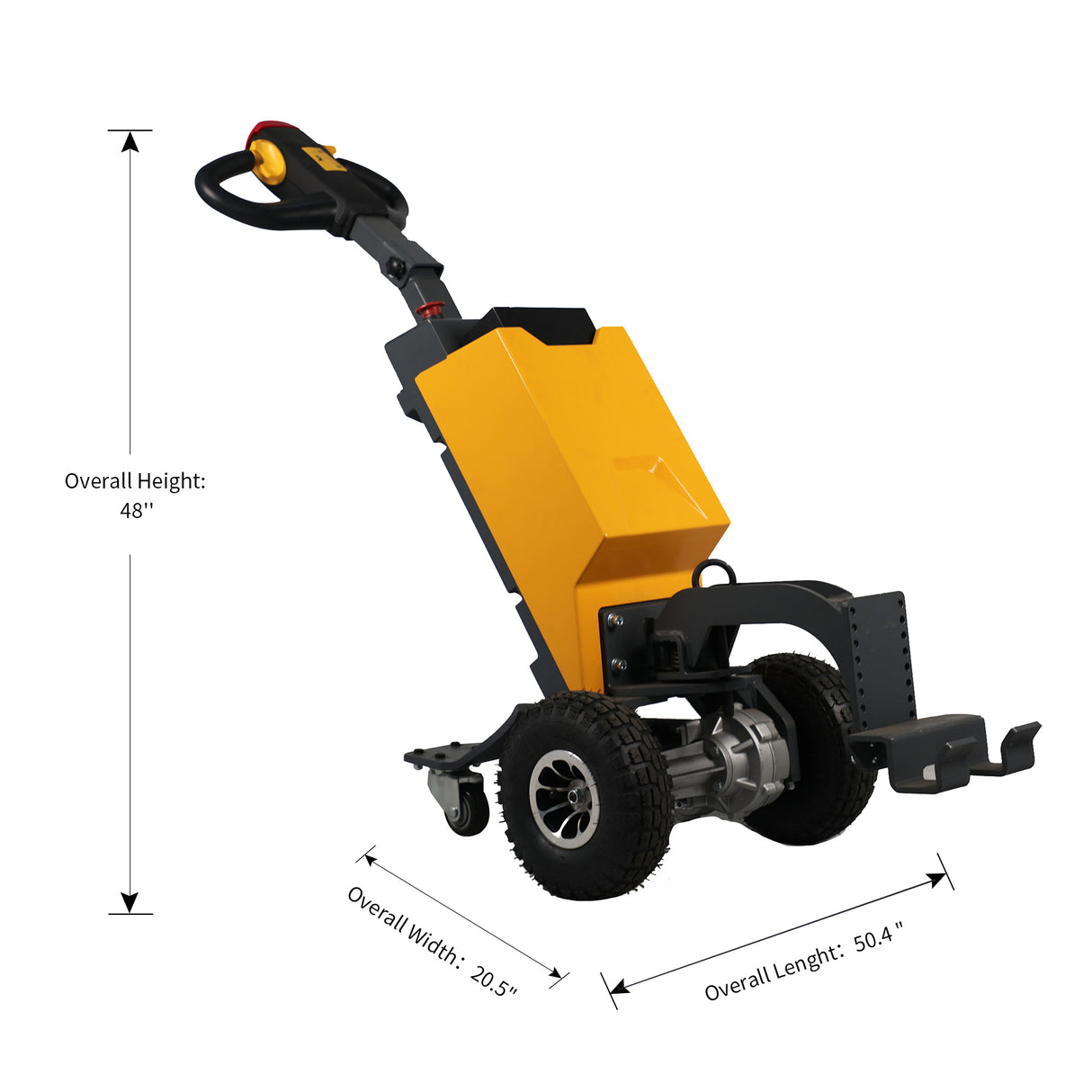 2,200 lb Electric Tow Tractor – Lithium Powered, Tows Platform Carts, Compact Size | Xilin QDD10W-Li