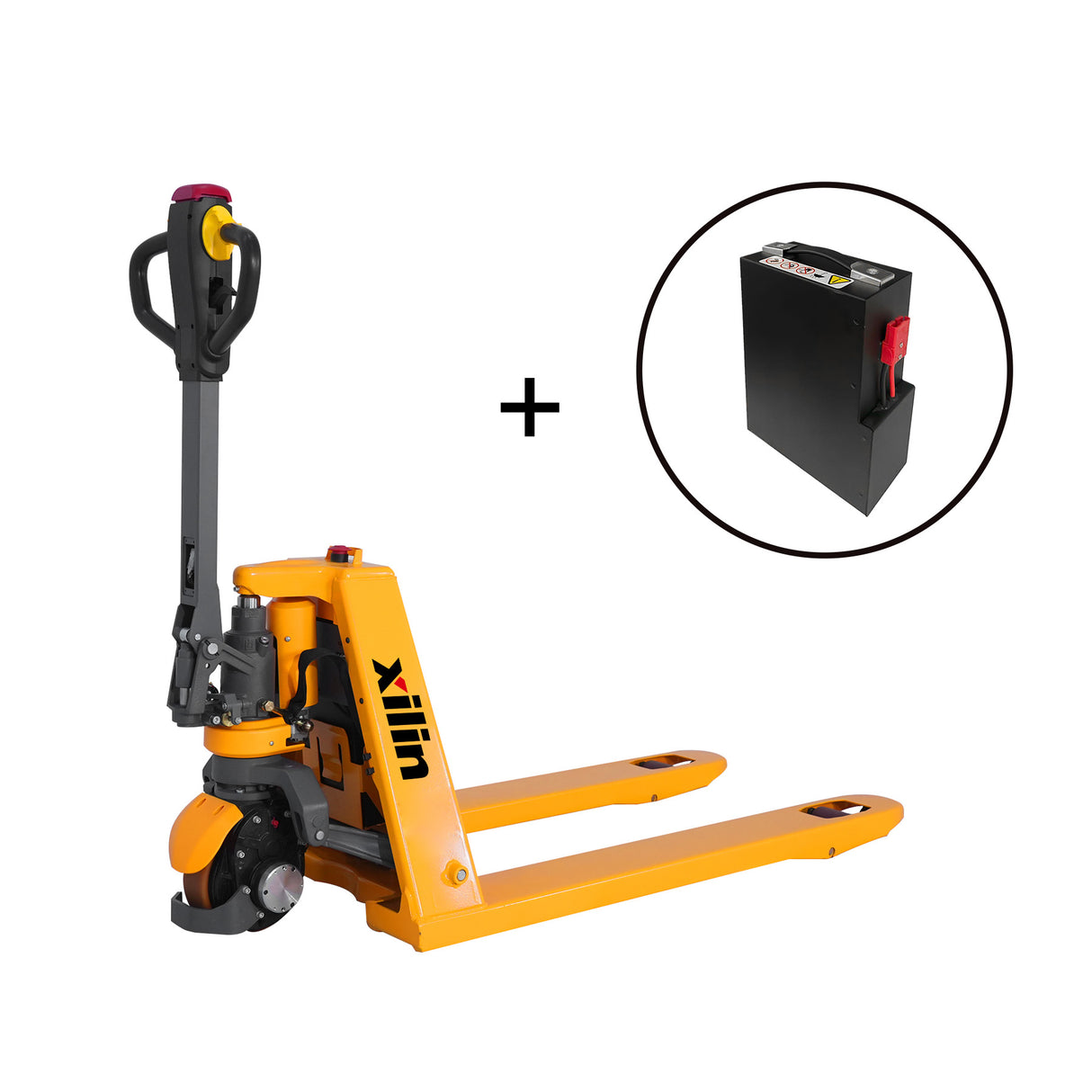 3,300 lb Electric Pallet Jack – Compact, Turtle Mode, 48" x 27" Forks | Xilin CBD15