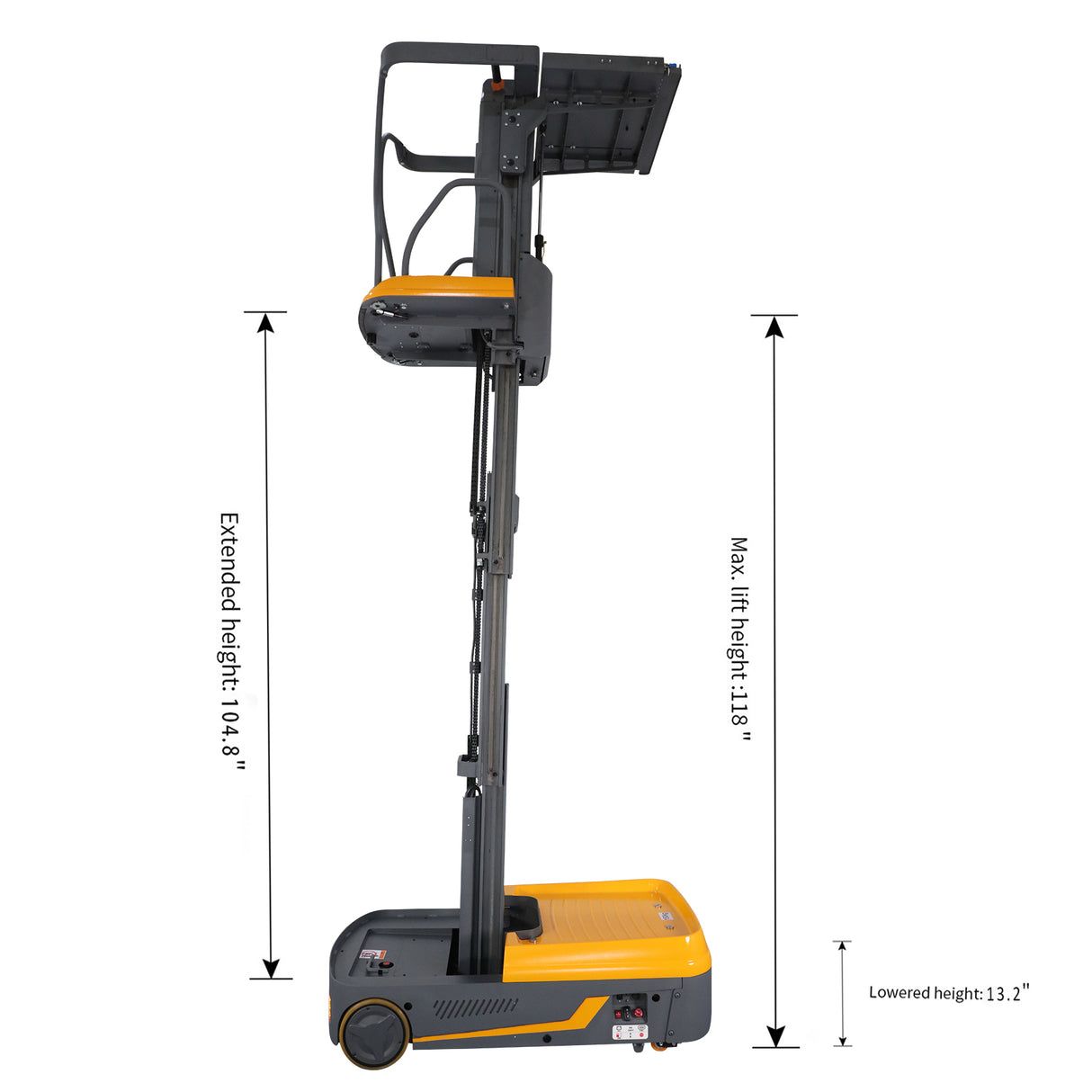 Xilin Work Assist Vchicle 118” Fully Electric Mini Order Picker 330 lbs OPSM-II