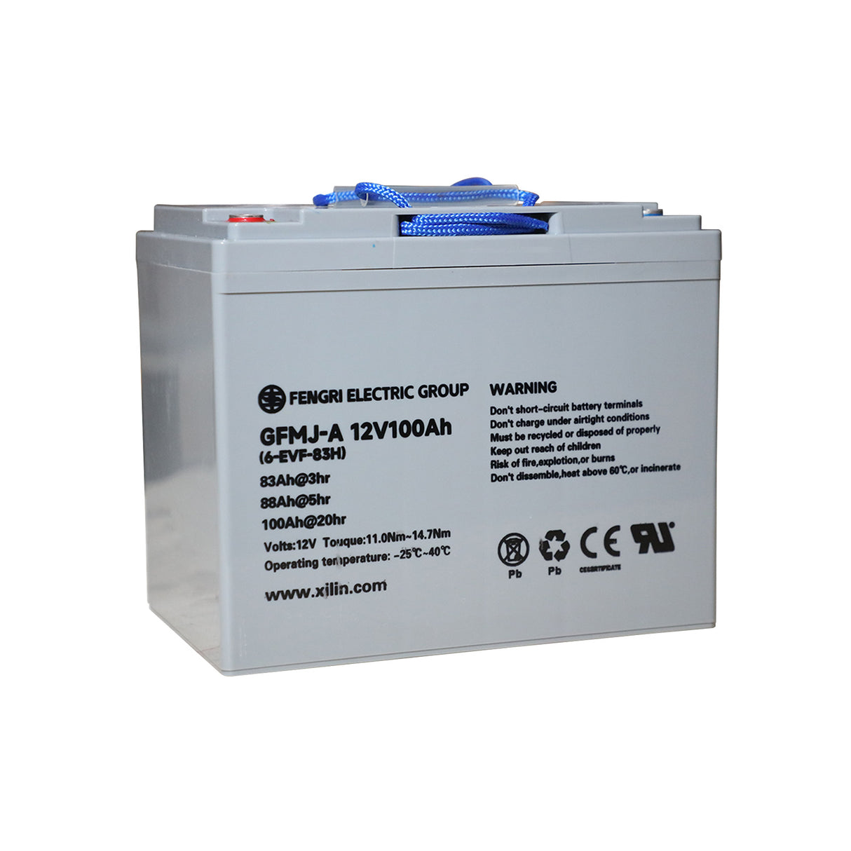 12V/100Ah GEL Battery for Xilin CBD20WE-19