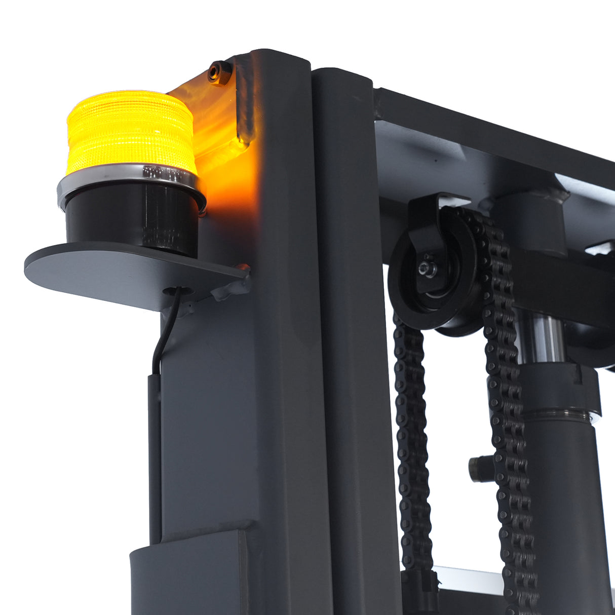 3300 lb Capacity 98" Lift Compact Electric Stacker Adjustable Forks | CTD15R-EN-98