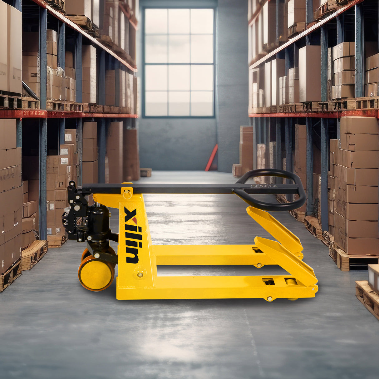 Pre-owned MF 2,200 lbs Capacity, 31.5"x15" Forks, Foldable & Lightweight Hand Pallet Jack