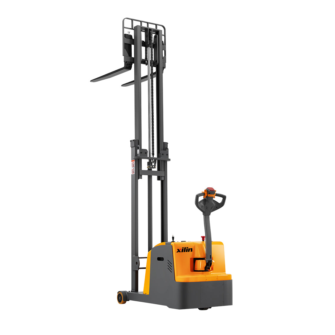2200 lb Capacity 118" Lift Compact Counterbalanced Electric Stacker Adjustable Forks | CPD10W-118
