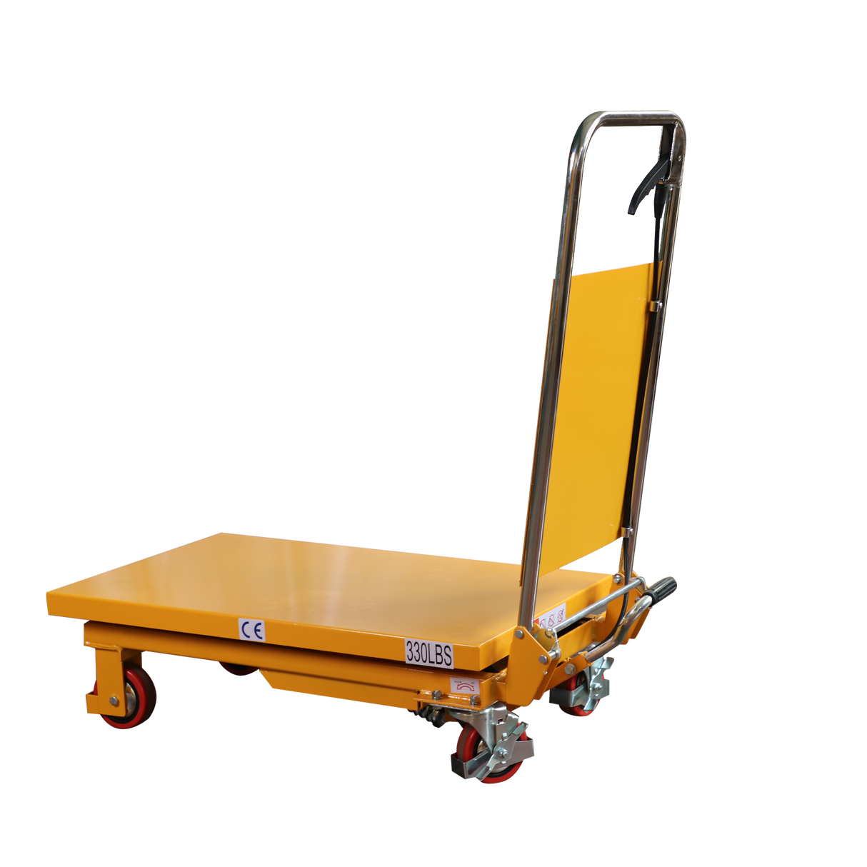 Single Scissor Lift Table 330lbs Cap, 20.2" lifting height SP150E