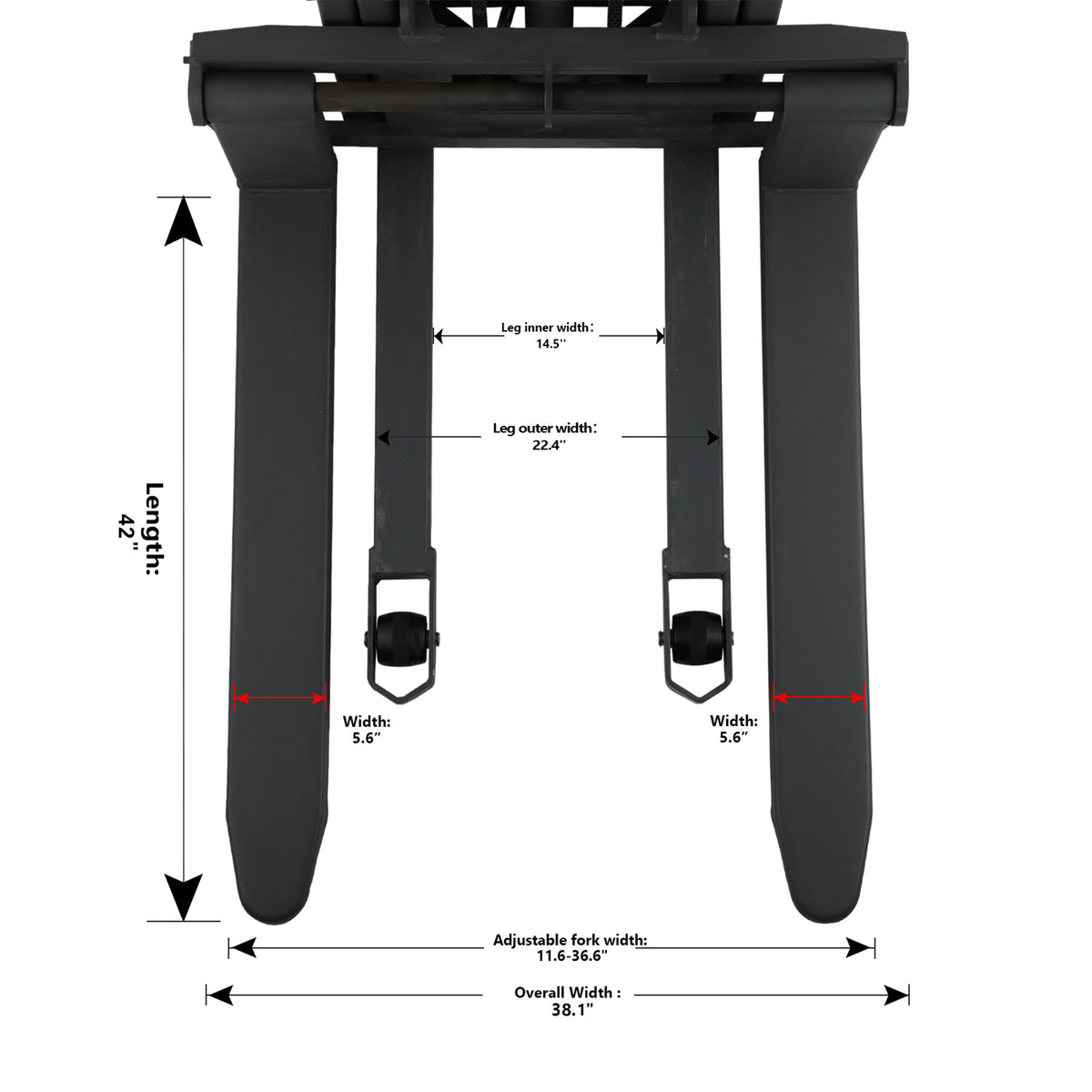 Pre-owned CDD10B-III-118 – 3,300 lb Semi-Electric Stacker, 118" Lift, Fixed Legs & Adjustable Forks