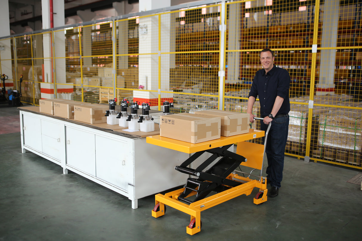 Double Scissor Lift Table 1760lbs Cap, 40.3" lifting height SPS800