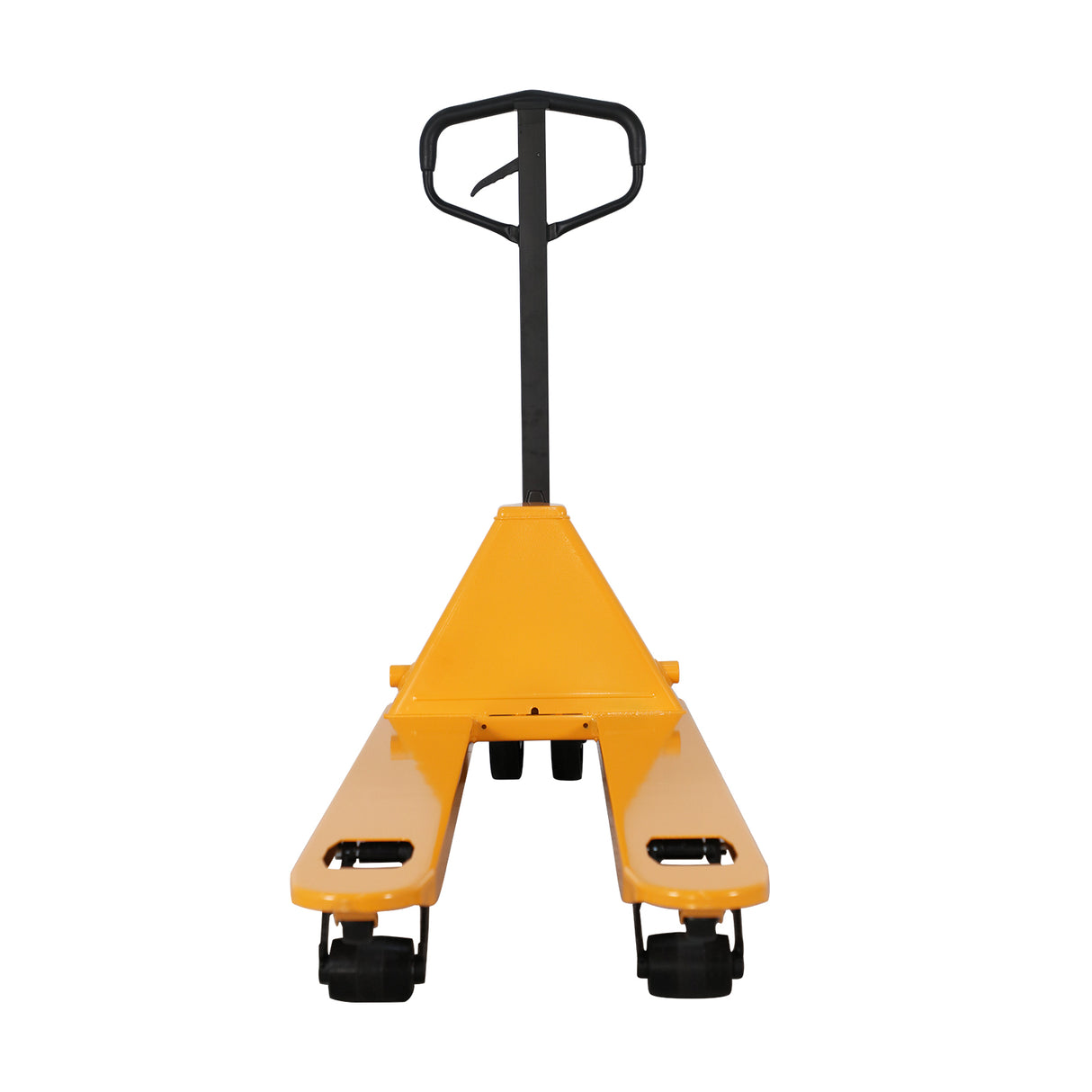 Pre-owned BF-III-2(NYLON) 5,500 lb Hydraulic Pallet Jack – Wide Forks & Nylon Wheels, 48" x 27"