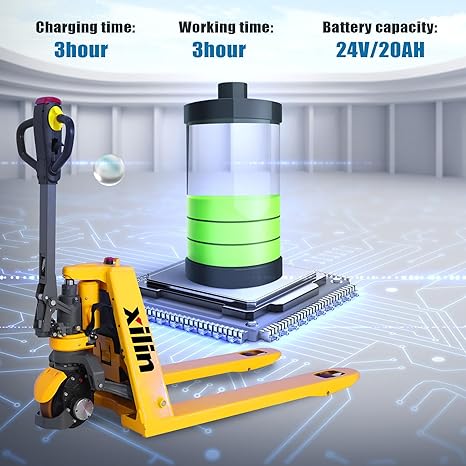Pre-owned CBD15 – 3,300 lb Electric Pallet Jack, Compact Lithium Model, 48"x27" Forks