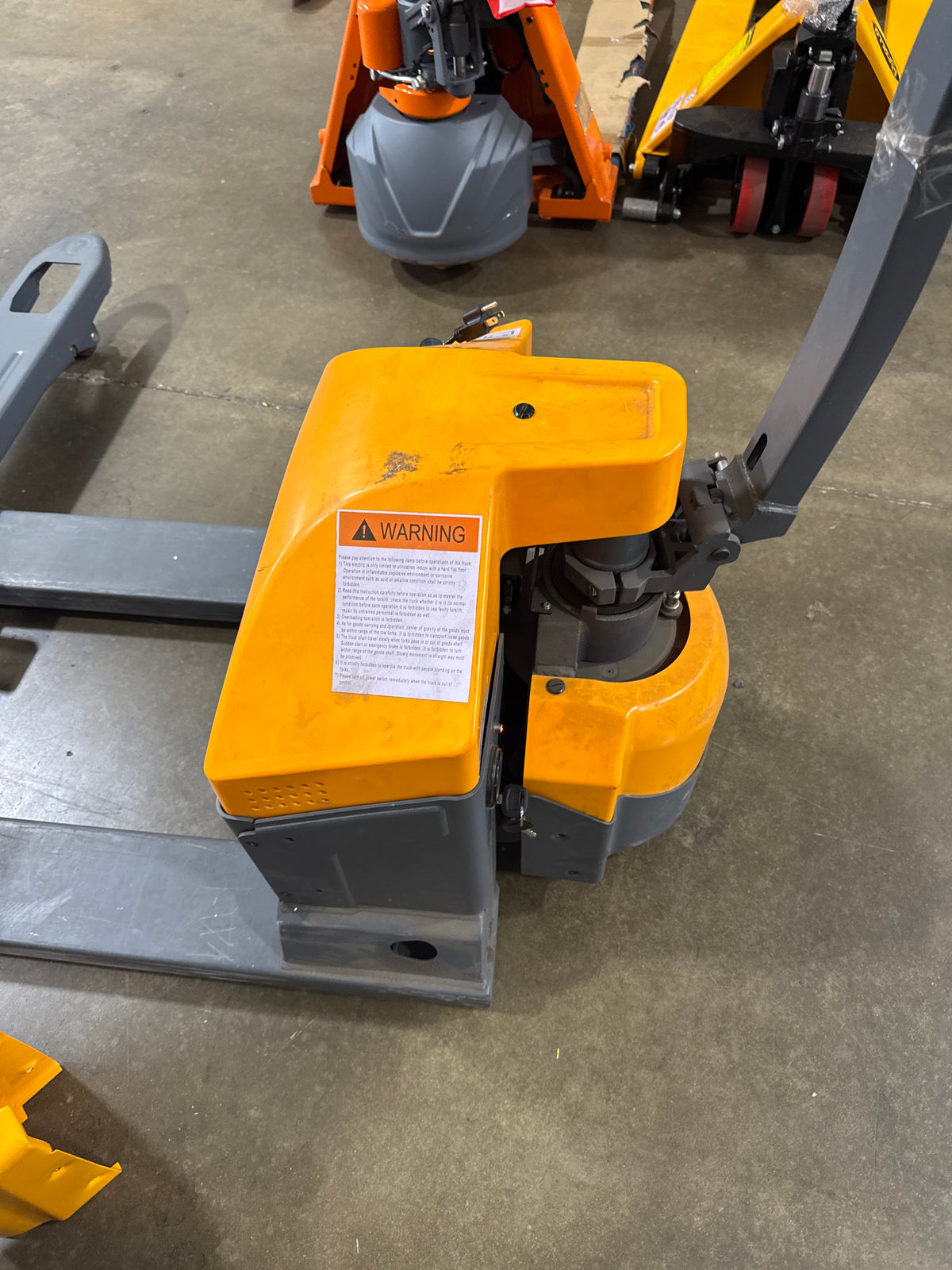 Pre-owned Premium Used CBD20WE-19BC - 4,400 lb Electric Pallet Jack – Long Runtime Lithium Battery, Turtle Mode, 48"x27" Forks-240804467
