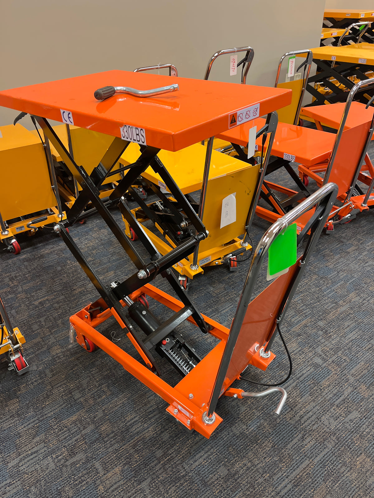 Pre-owned Premium Used SPS150-O Double Scissor Lift Table 330 lbs Cap, 43.3" lifting height-C00000544