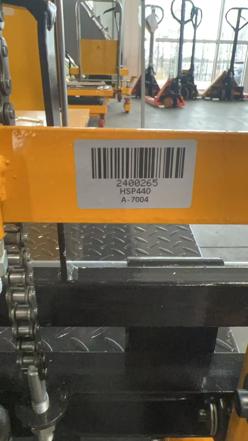 Pre-owned Premium Used HSP440–440lbs Manual Pallet Stacker 440 lbs Capacity 35.8" Lift Fixed Legs-2400265 Only Pick Up