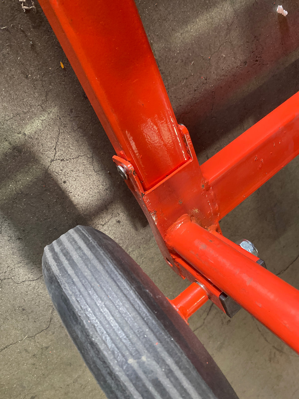 Pre-owned Premium Used HSP440-O–440lbs Manual Pallet Stacker 440 lbs Capacity 35.8" Lift Fixed Legs-250010165 Only Pick Up