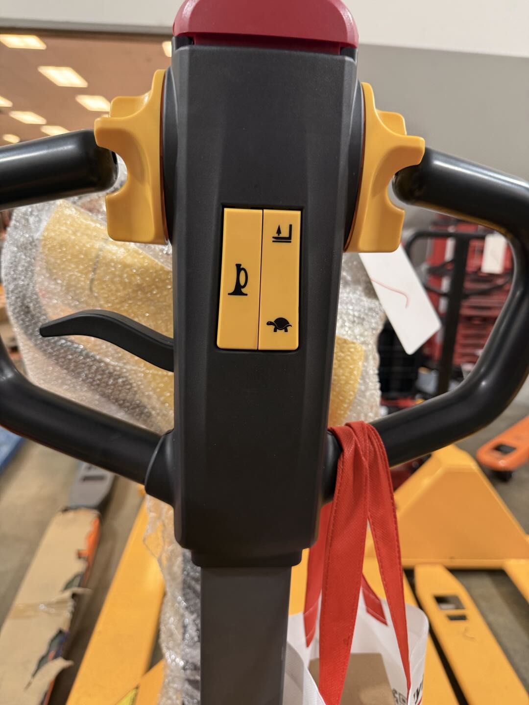 Pre-owned CBD15 3,300 lb Electric Pallet Jack, Compact Lithium Model, 48"x27" Forks