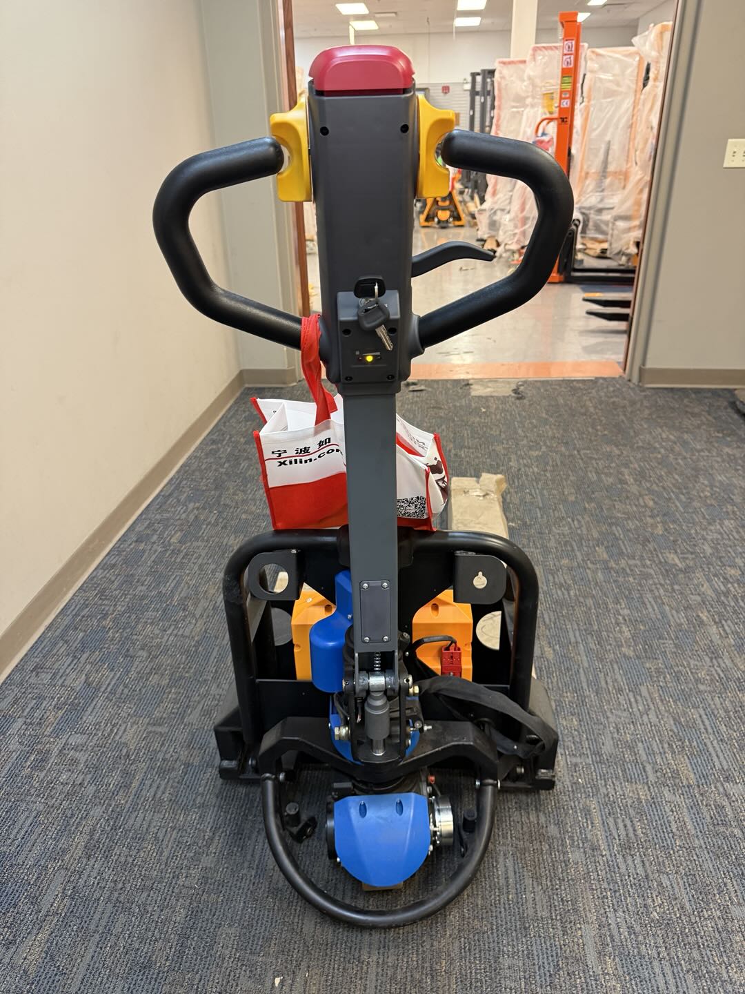 Pre-owned Premium Used CBD15W-Lix-48x27-B 3,300 lb Electric Pallet Jack, Compact Lithium Model, 48"x27" Forks-20030518