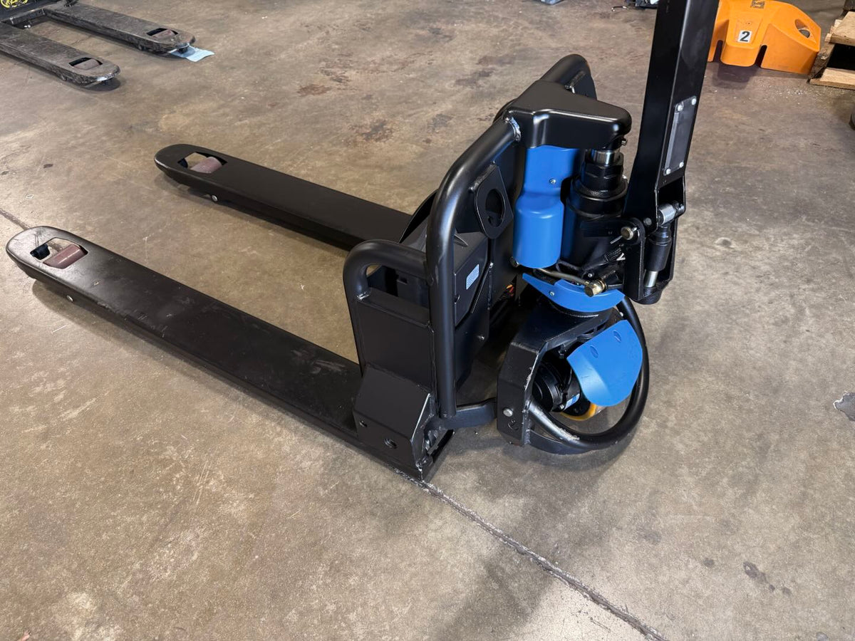 Pre-owned Premium Used CBD15W-Lix-48x27-B 3,300 lb Electric Pallet Jack, Compact Lithium Model, 48"x27" Forks-21046270