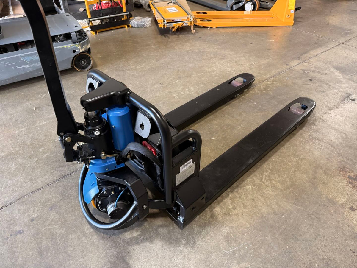 Pre-owned Premium Used CBD15W-Lix-48x27-B 3,300 lb Electric Pallet Jack, Compact Lithium Model, 48"x27" Forks-21046270