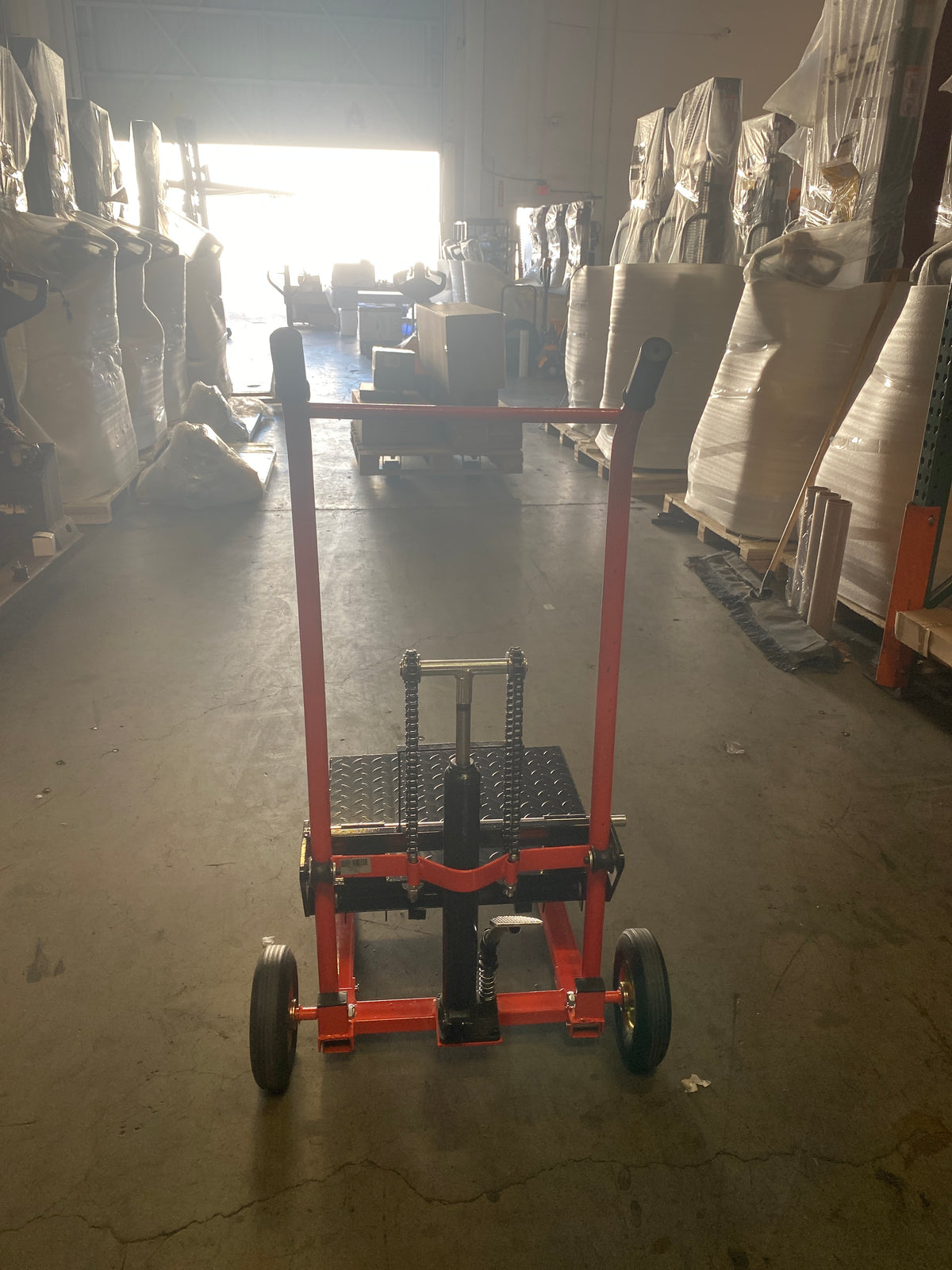 Pre-owned Premium Used HSP440-O–440lbs Manual Pallet Stacker 440 lbs Capacity 35.8" Lift Fixed Legs-250010165 Only Pick Up