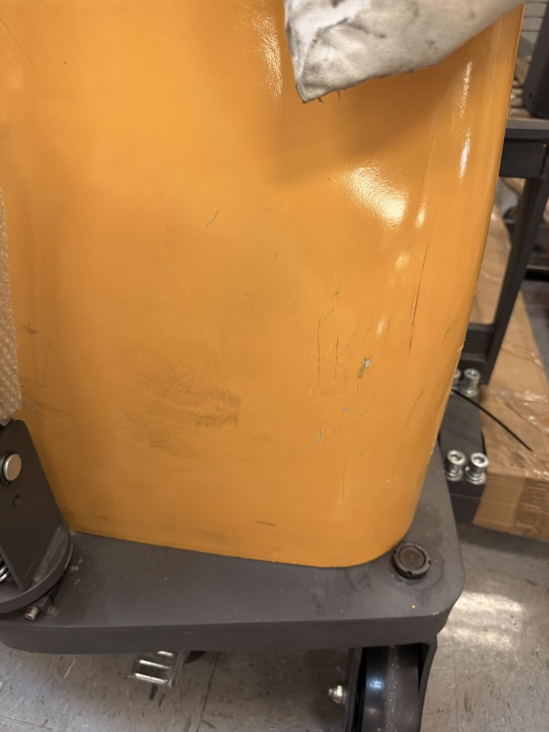 Pre-owned Premium Used CTD10B-III-98–2,200 lb Semi-Electric Stacker, 98" Lift, Straddle Legs & Adjustable Forks-21060112