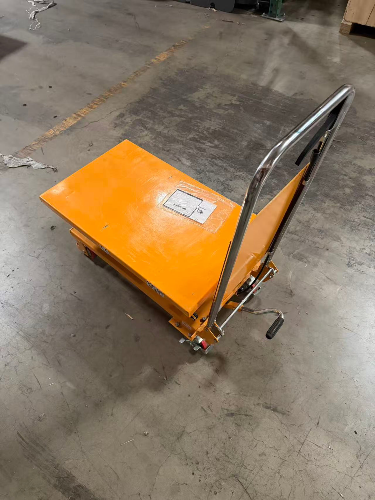 Pre-owned Premium Used SP150E Single Scissor Lift Table 330 lbs Cap, 20.2" lifting height-C00000580 Only Pick Up