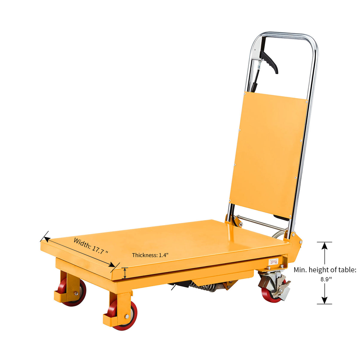 Single Scissor Lift Table 330lbs Cap, 20.2" lifting height SP150E