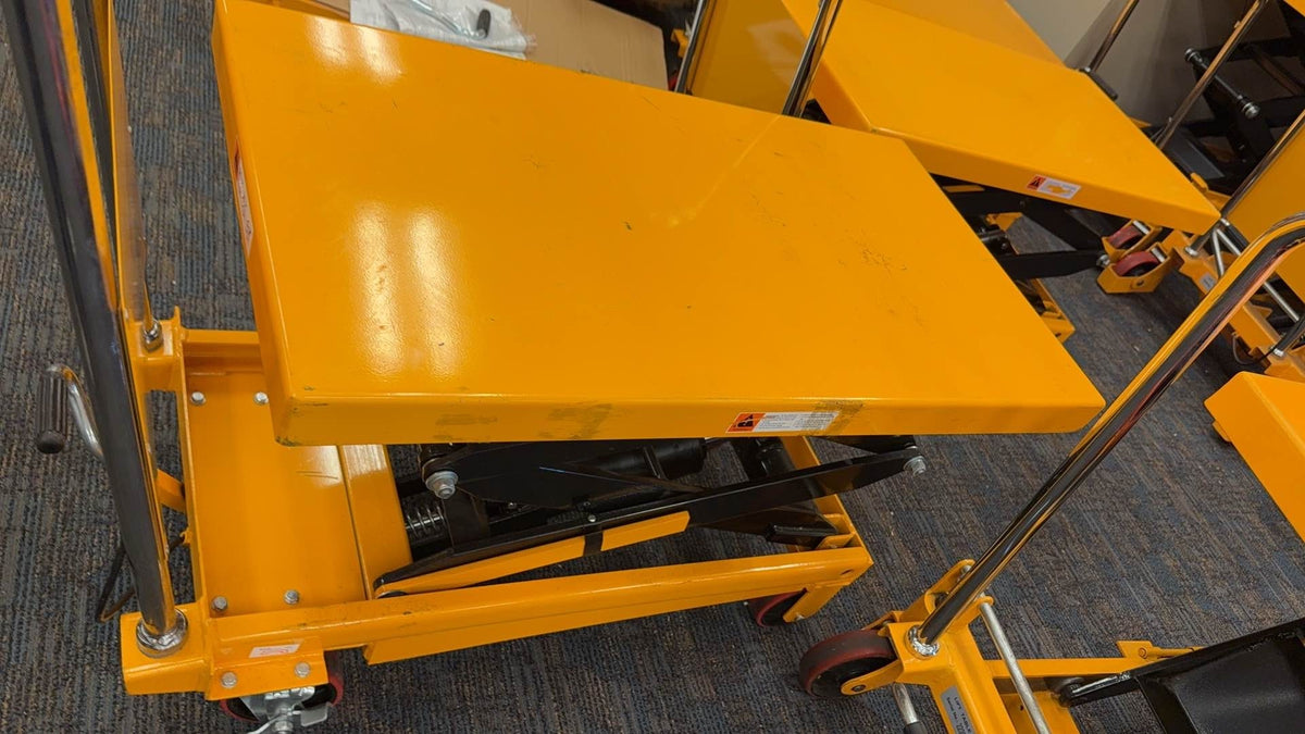 Pre-owned Regular Used SPS350 Double Scissor Lift Table 770 lbs Cap, 37.4" lifting height-160021