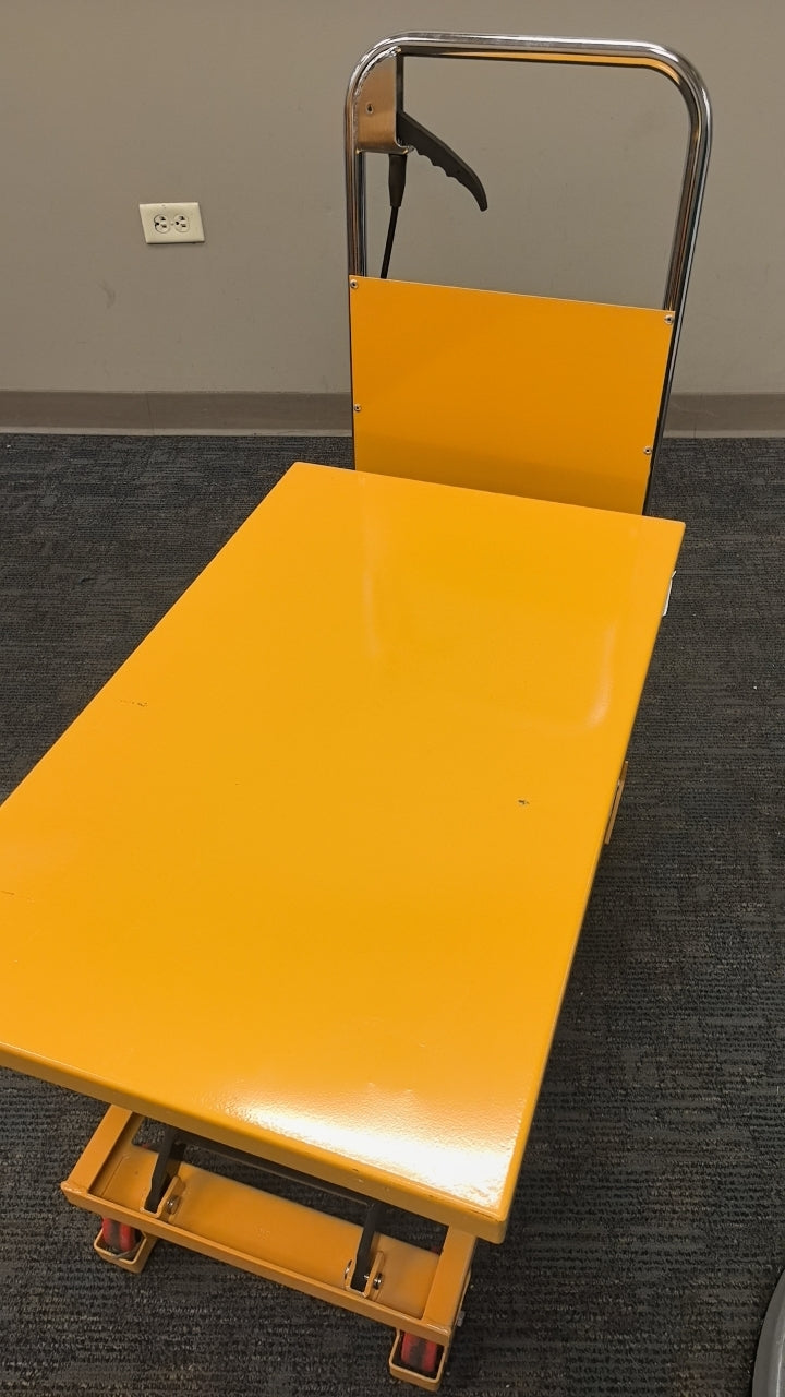 Pre-owned Premium Used SP150E Single Scissor Lift Table 330lbs Cap, 29" lifting height-240702755 Only Pick-Up