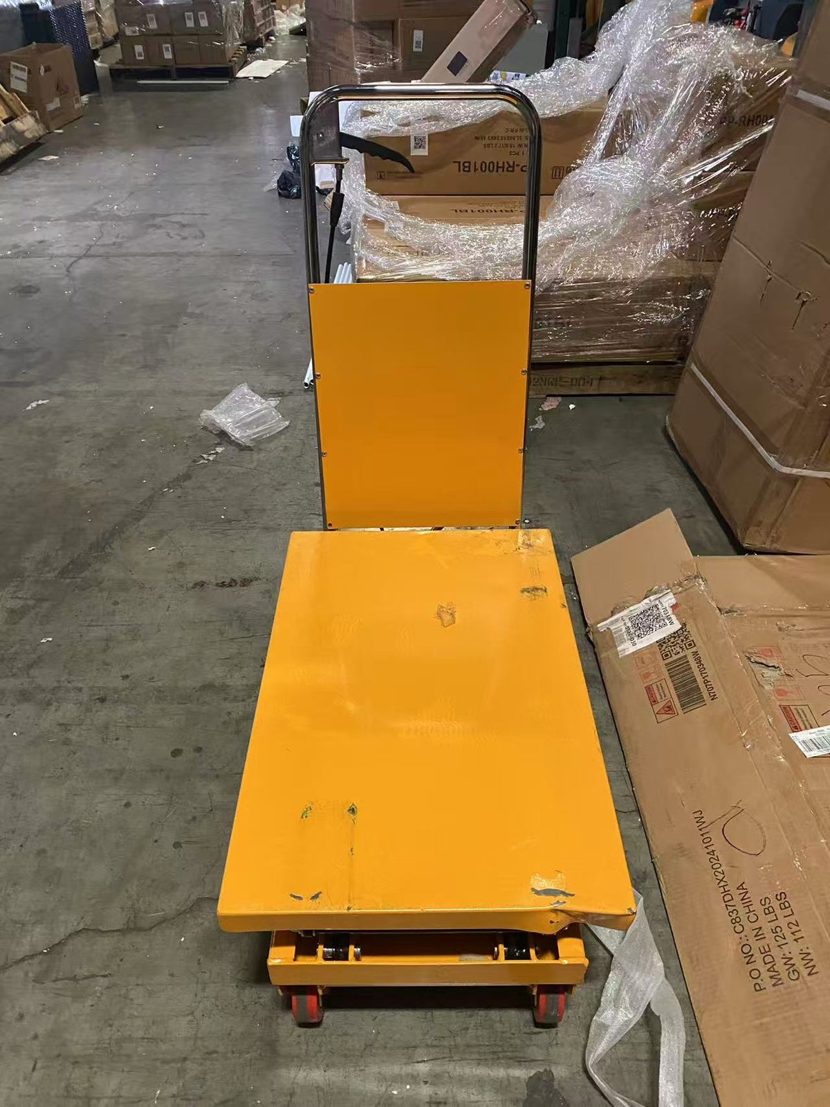 Pre-owned Aged Used SPS350 Double Scissor Lift Table 770 lbs Cap, 37.4" lifting height-240702191