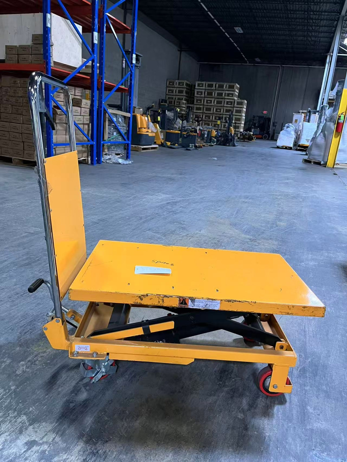 Pre-owned Premium Used SP150E Single Scissor Lift Table 330lbs Cap, 29" lifting height-315803 Only Pick-Up