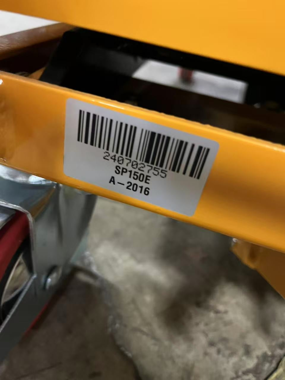 Pre-owned Premium Used SP150E Single Scissor Lift Table 330lbs Cap, 29" lifting height-240702755 Only Pick-Up