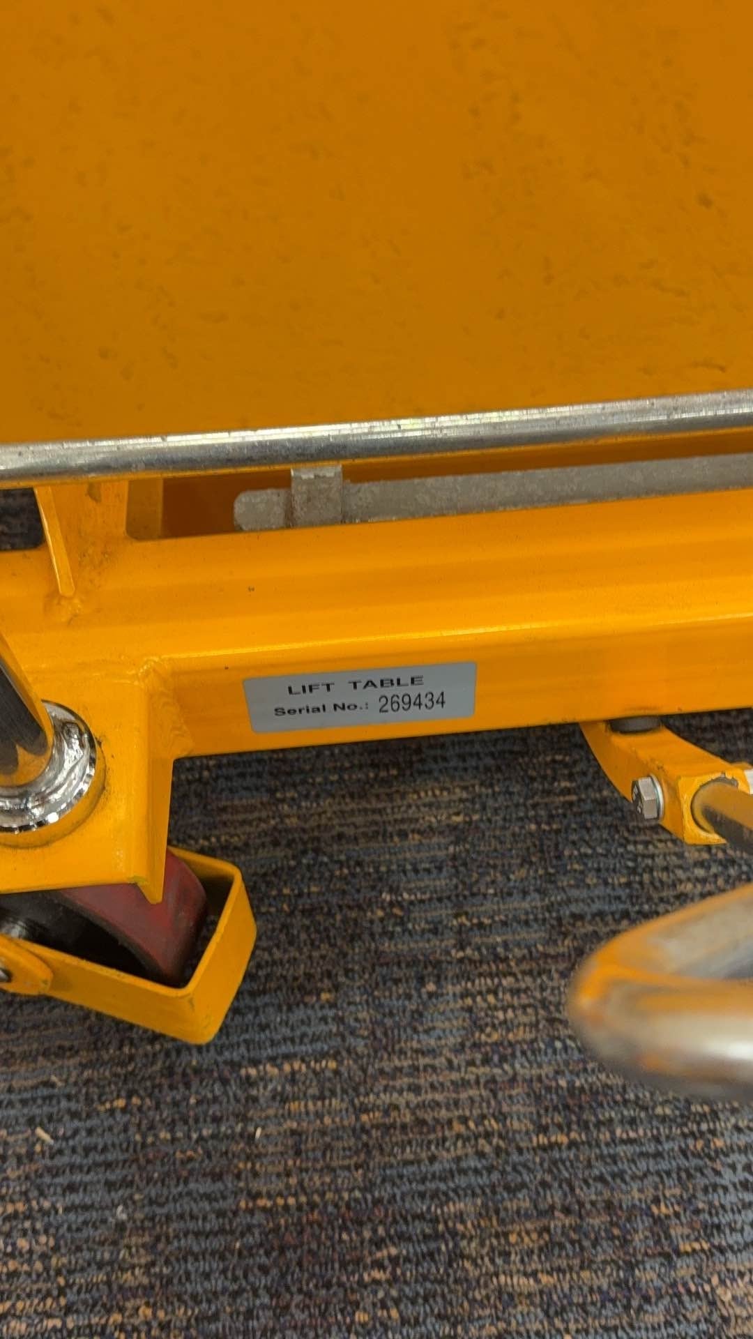 Pre-owned Regular Used SPS800 Double Scissor Lift Table 1760lbs Cap, 40.4" lifting height-269434 only Pick Up
