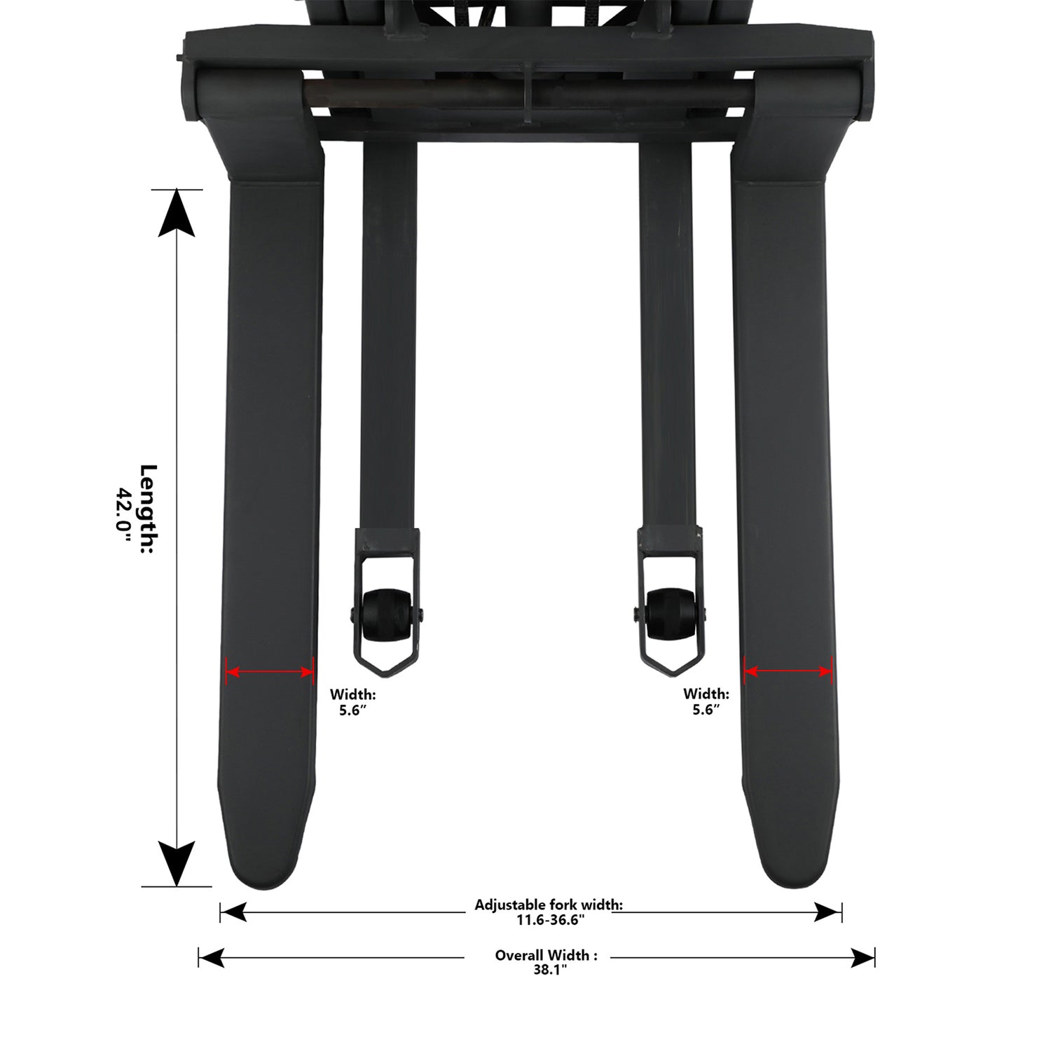 3300lbs Manual Push Electric Lift Stacker, 118" Height, Fixed Legs, Adjustable Forks / Xilin CDD15BE-118