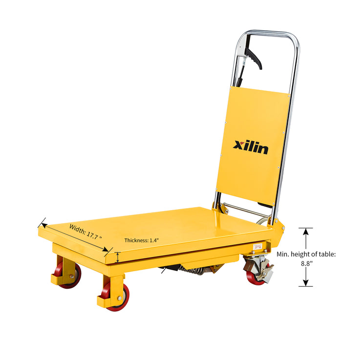 Xilin Scissor Lift Table 330lbs Cap, 29" lifting height SP150