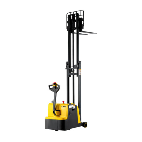 1200lbs 118’ High Storage Battery Counterbalanced Electric Stacker Adj Forks CPD05W-118 - Counterbalanced Stacker