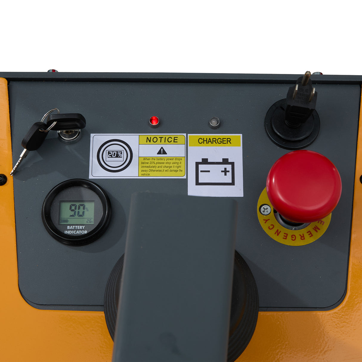 3300 lb Capacity 98" Lift Compact Electric Stacker Adjustable Forks | CTD15R-EN-98