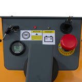 3300 lb Capacity 98" Lift Compact Electric Stacker Adjustable Forks | CTD15R-EN-98