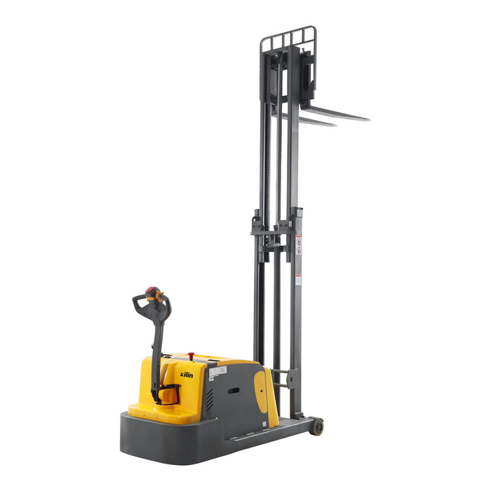 3300lbs 118" Counterbalanced Electric Stacker lift Adj Forks CPD15W-II-118