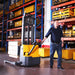 2200lbs 98” Fully Electric Straddle Pallet Walkie Stacker Adj Forks CTD10R-E-19-98 - Full Electric Stacker