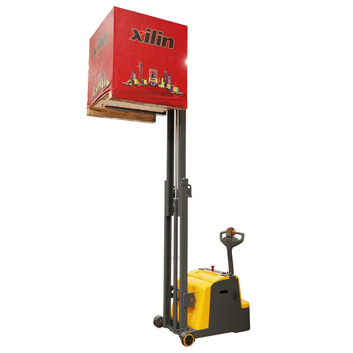 2204lbs 118’ Counterbalanced Electric lift Stacker With Adj Forks CPD10W-118 - Counterbalanced Stacker