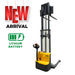 2640lbs 118” Fully Lithium Electric Straddle Pallet Walkie Stacker Adj Forks CTD12R-E-Li-118 - Full Electric Stacker