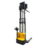 3300lbs 98” Fully Electric Straddle Pallet Lift Stacker Adj Forks CTD15R-E-98