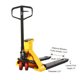 Manual Pallet Jack with Digital Scale – 5500 lbs Capacity, LCD Display, Rechargeable Battery | BFC25