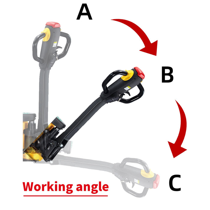 3300lb Big lithium Battery Electric Pallet Jack Blue 48’x27’ Fork CBD15W-LI - Electric Pallet Jack