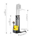 3300lbs 118” Fully Electric Straddle Pallet Walkie Stacker Adj Forks CTD15R-E-118 - Full Electric Stacker