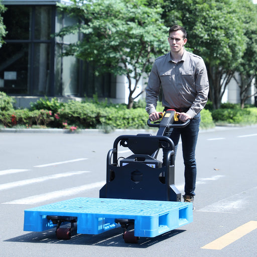 3300lbs Blue Lithium Battery Electric Pallet Jack Narrow Fork 45’x21’ CBD15W-LI - Electric Pallet Jack