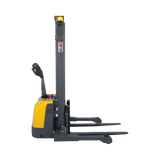 Electric Straddle Stacker 3,300lbs, 118", 24V/100Ah Battery Adj Forks | CTD15R-EN-118