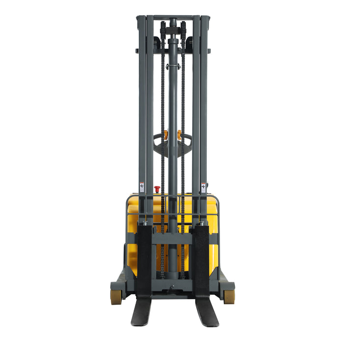 3300lbs 118" Counterbalanced Electric Stacker lift Adj Forks CPD15W-II-118