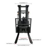 6600 lbs Max 197” Lead Acid Battery Electric Forklift FB30R-197