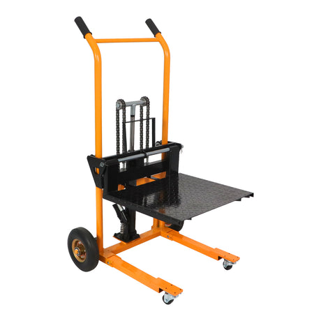 Manual Pallet Stacker 440 lbs Capacity 35.8" Lift Fixed Legs HSP440