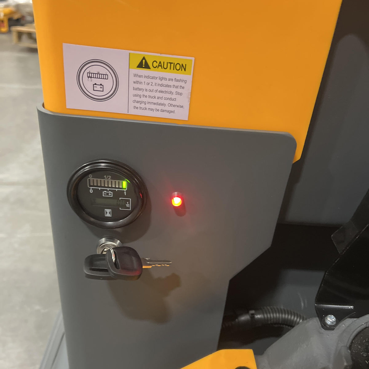 Pre-owned CBD15WE-19- 3,300 lb Electric Pallet Jack – Long Runtime Lithium Battery, Turtle Mode, 48"x27" Forks